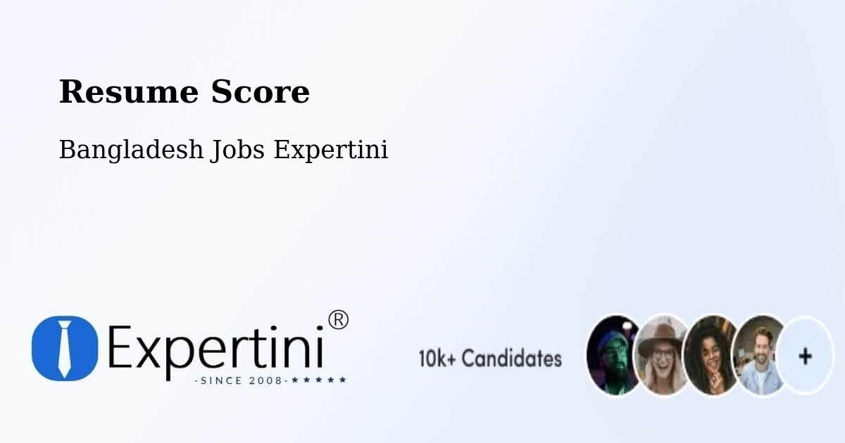 Resume Score & Job Description Match Tool – Rangpur - Bangladesh Jobs Expertini